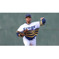 Everett AquaSox' Jurrangelo Cijntje in action