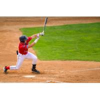 St. Cloud Rox shortstop Tyson Leblanc at bat